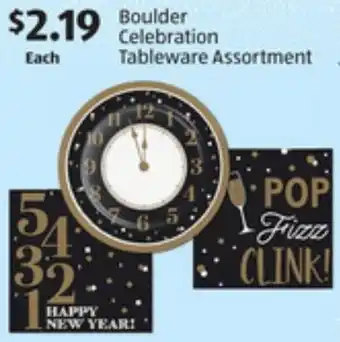 ALDI Boulder Celebration Tableware Assortment offer