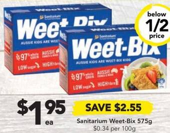 Drakes Sanitarium Weet-Bix 575g offer