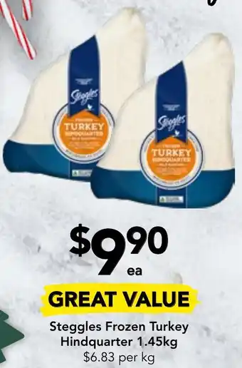Drakes Steggles Frozen Turkey Hindquarter 1.45kg offer