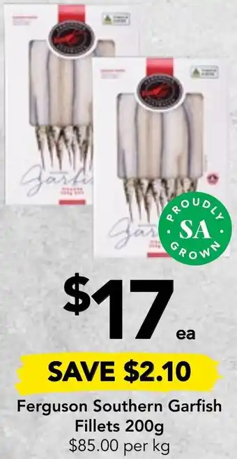 Drakes Ferguson Southern Garfish Fillets 200g offer