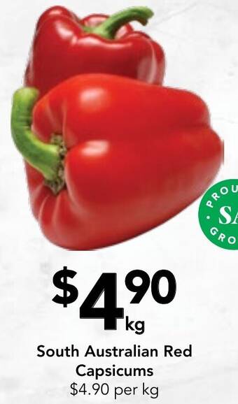 Drakes South Australian Red Capsicums offer