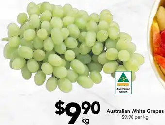 Drakes Australian White Grapes offer