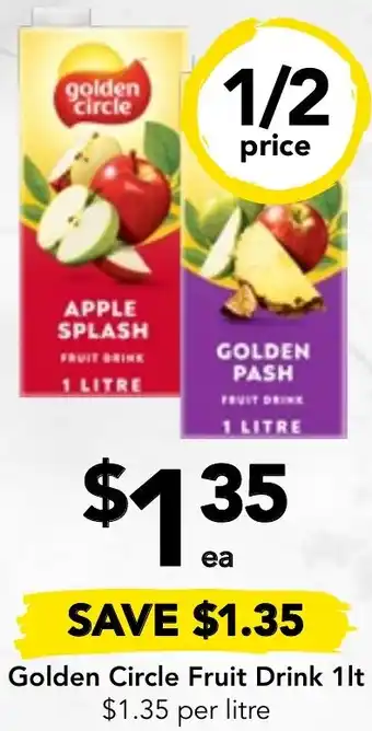 Drakes Golden Circle Fruit Drink 1lt offer