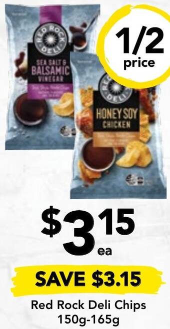 Drakes Red Rock Deli Chips 150g-165g offer
