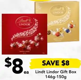 Drakes Lindt Lindor Gift Box 146g-150g offer