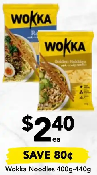Wokka Noodles 400g-440g