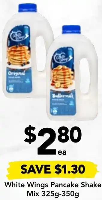 Drakes White Wings Pancake Shake Mix 325g-350g offer