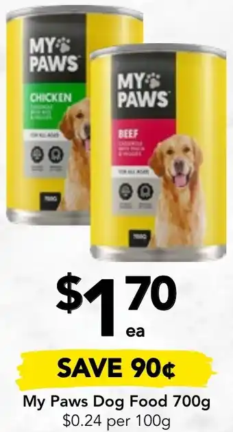 My Paws Dog Food 700g
