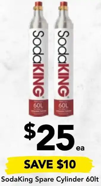 Drakes SodaKing Spare Cylinder 60lt offer