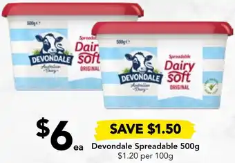 Devondale Spreadable 500g