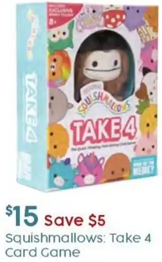 Target Squishmallows: Take 4 Card Game offer