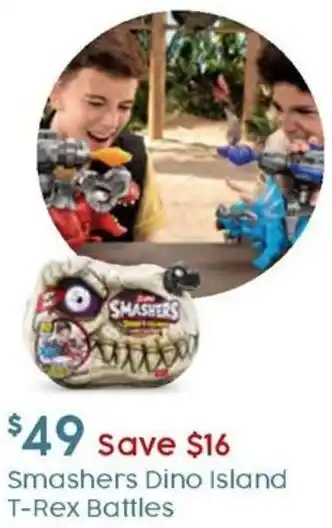Smashers Dino Island T-Rex Battles