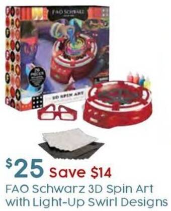 Target FAO Schwarz 3D Spin Art with Light-Up Swirl Designs offer