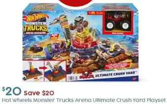 Hot Wheels Monster Trucks Arena Ultimate Crush Yard Playset