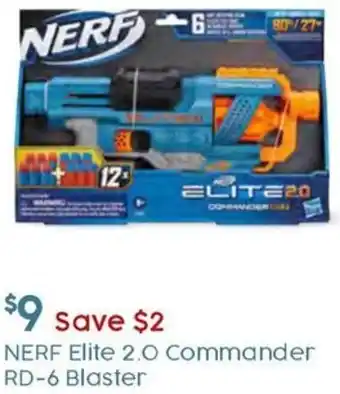 Target NERF Elite 2.0 Commander RD-6 Blaster offer