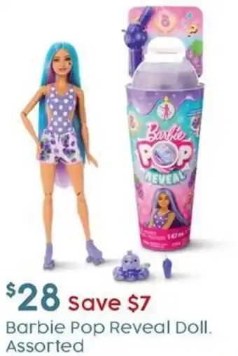 Target Barbie Pop Reveal Doll offer