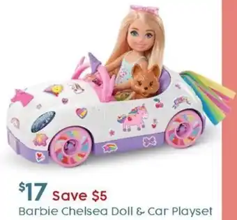 Barbie Chelsea Doll & Car Playset