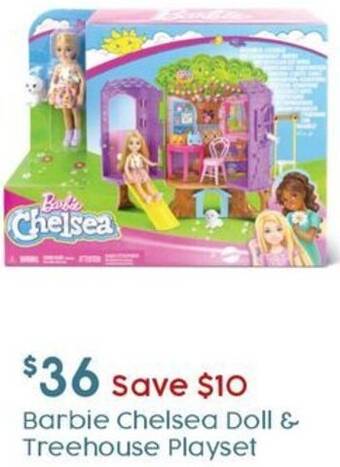 Target Barbie Chelsea Doll & Treehouse Playset offer