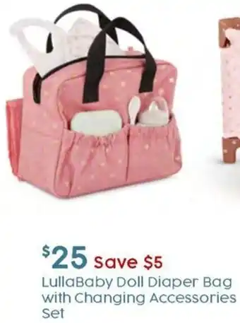 Target LullaBaby Doll Diaper Bag with Changing Accessories Set offer