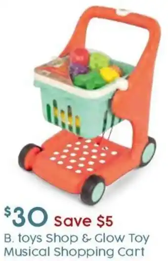 Target B. toys Shop & Glow Toy Musical Shopping Cart offer