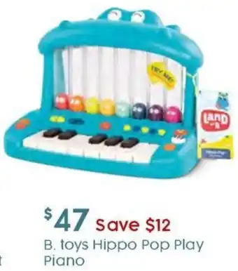 Target B. toys Hippo Pop Play Piano offer