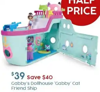 Target Gabby's Dollhouse 'Gabby' Cat Friend Ship offer