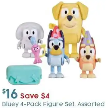 Target Bluey 4-Pack Figure Set offer