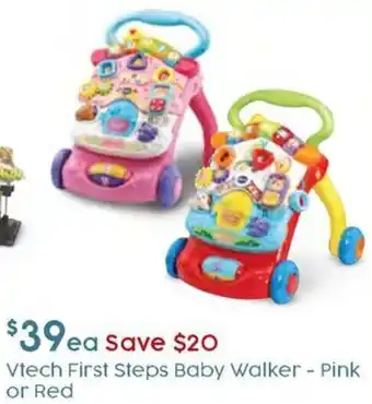 Target Vtech First Steps Baby Walker - Pink offer
