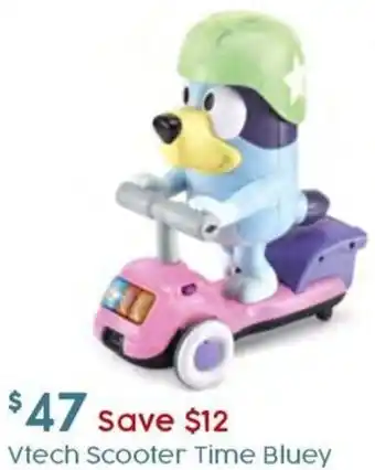 Target Vtech Scooter Time Bluey offer
