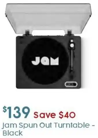 Target Jam Spun Out Turntable - Black offer