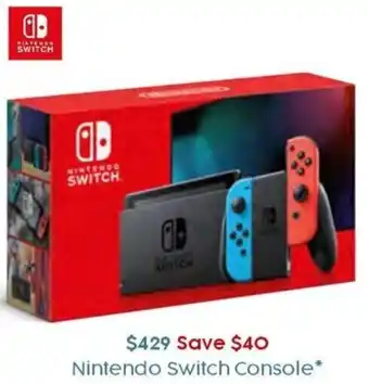 Target Nintendo Switch Console offer