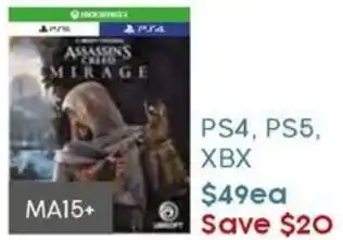 PS4, PS5, XBX