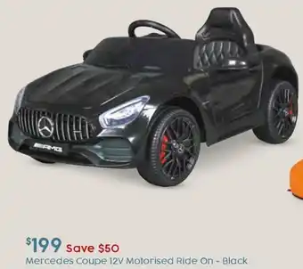 Mercedes Coupe 12V Motorised Ride On - Black