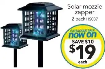 Cheap as Chips Solar mozzie zapper offer