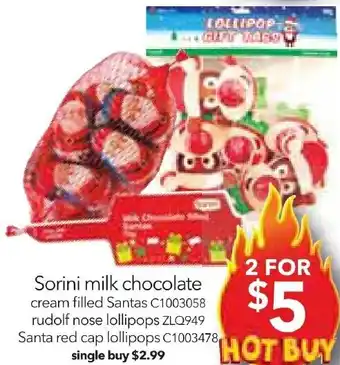 Cheap as Chips Sorini milk chocolate offer