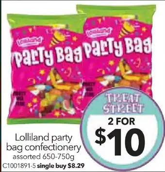 Cheap as Chips Lolliland party bag confectionery offer