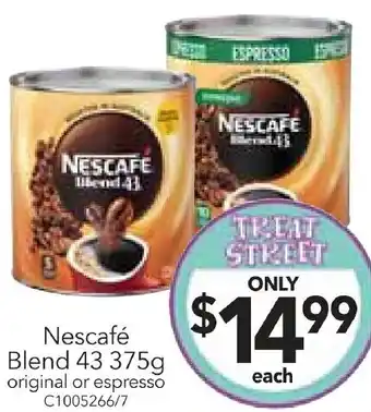 Cheap as Chips Nescafé Blend 43 375g offer
