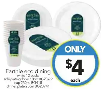 Cheap as Chips Earthie eco dining offer