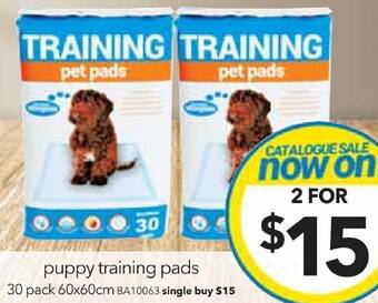 Cheap as Chips puppy training pads offer