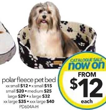 Cheap as Chips polar fleece pet bed offer
