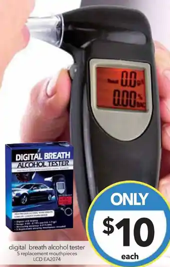 digital breath alcohol tester