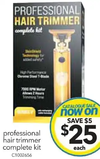 professional hair trimmer complete kit