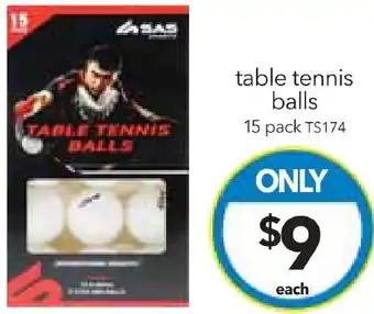 table tennis balls