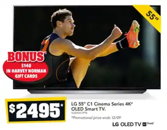 Harvey Norman LG 55" C1 Cinema Series 4K OLED Smart TV offer