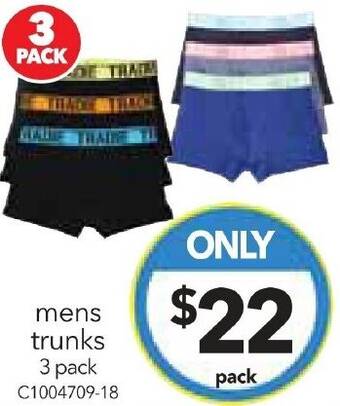 Cheap as Chips mens trunks 3 pack offer