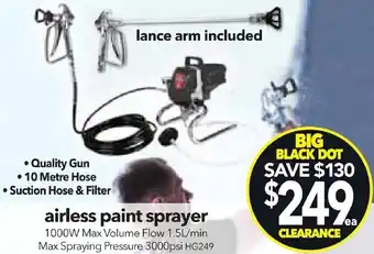 Cheap as Chips airless paint sprayer offer