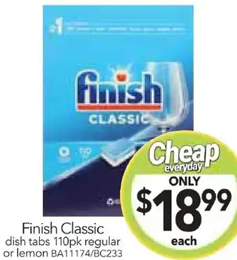 Cheap as Chips Finish Classic offer