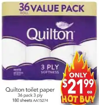 Cheap as Chips Quilton toilet paper offer
