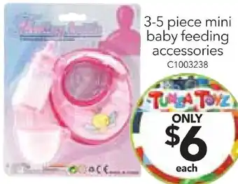 3-5 piece mini baby feeding accessories