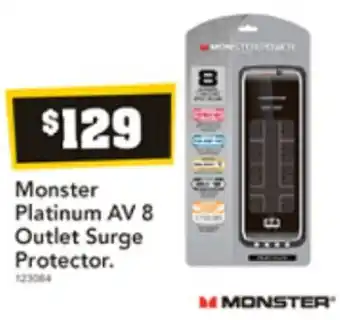 Harvey Norman Monster Platinum AV 8 Outlet Surge Protector offer